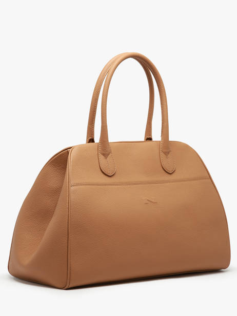 Schoudertas Barbara Leder Nathan baume Bruin state 1 ander zicht 2